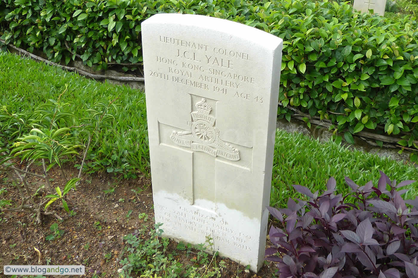 Hong Kong Singapore Royal Artillery - Lieutenant Colonel J.C.L Yale